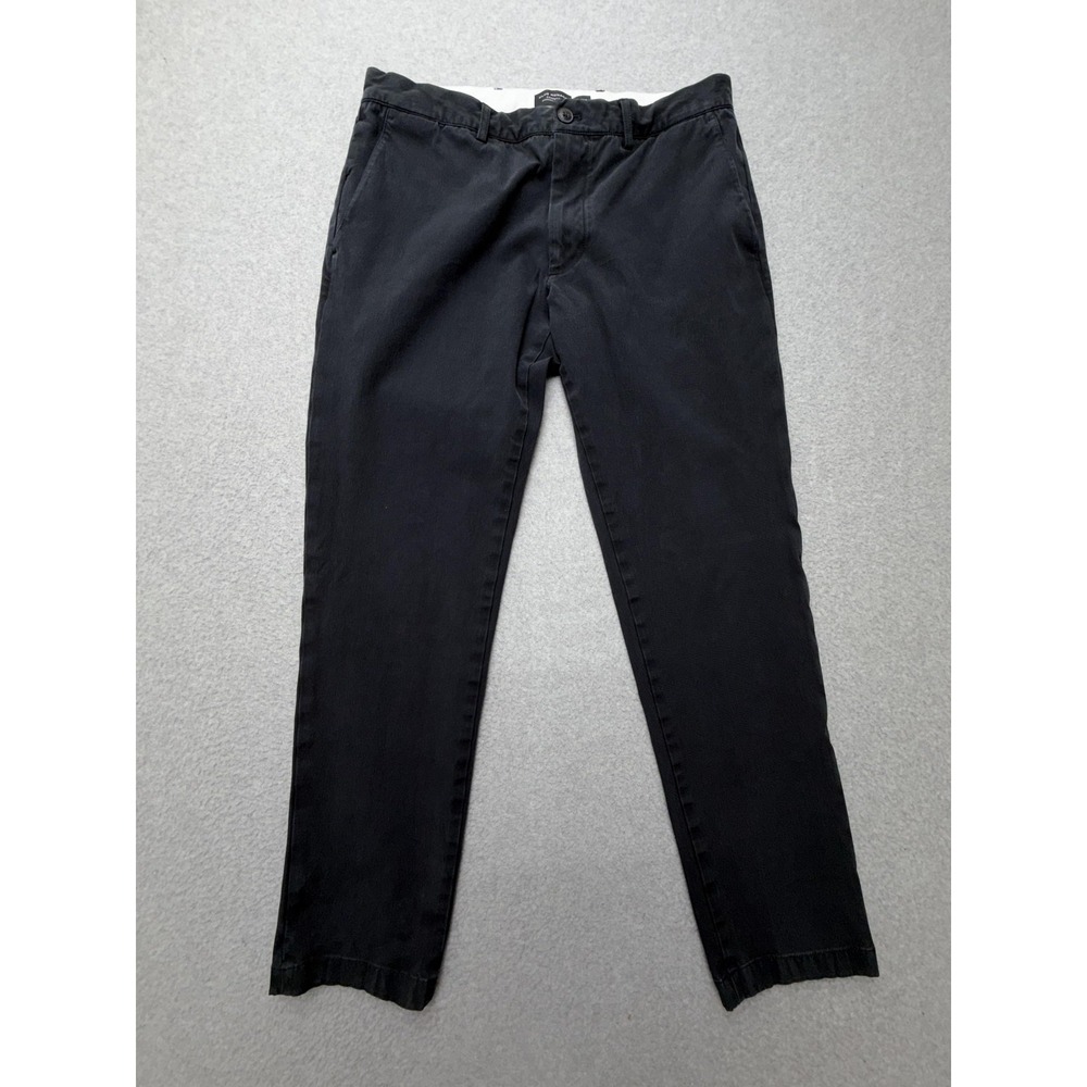 Club Monaco Pants Mens 33x32 Black Connor Slim Fit Stretch Chino Casual Everyday